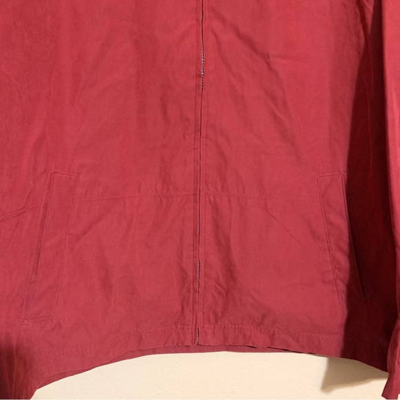 Perry Ellis Portfolio Men's  XL Dark Red Burgundy Full Zip Jacket Windbreaker - Picture 4 of 7